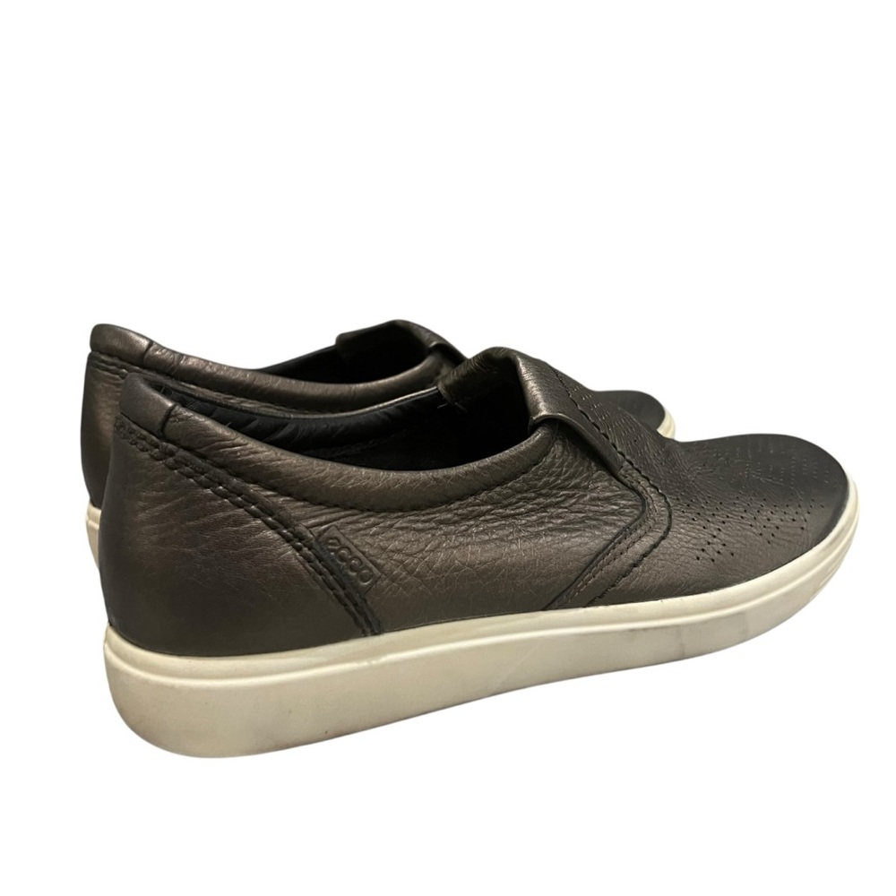 Ecco Soft 7 Metallic Bronze Leather Slip-On Shoes Size 9
